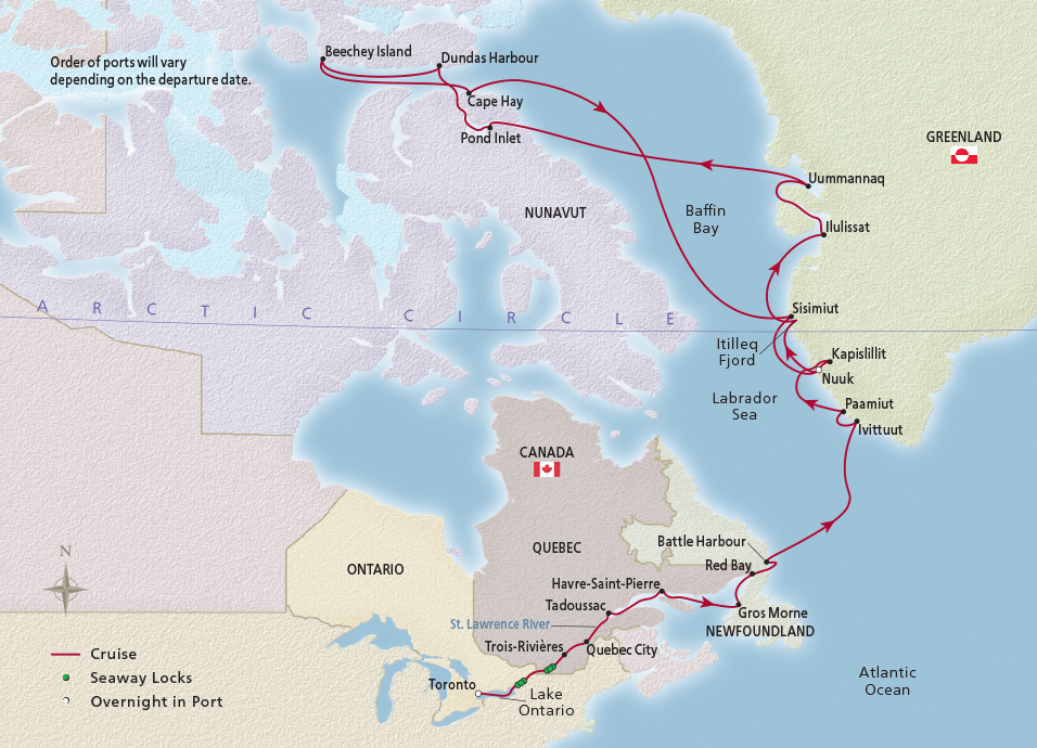 Canada & the Northwest Passage Nuuk to Toronto Expedition Cruise