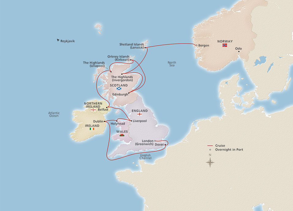 British Isles Explorer Bergen to London Cruise Overview